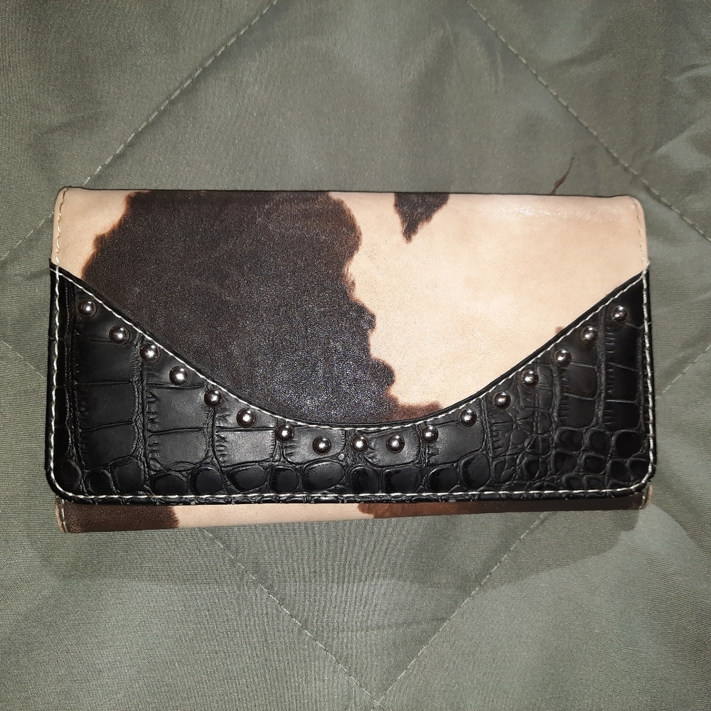 P&G western cowhide wallet